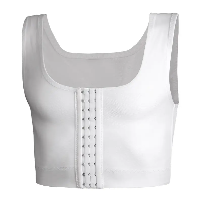 Men's Compression Vest with Hooks – Abdominal Shaping Underwear, Chest Control Shapewear & Binder