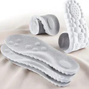 4D Shoe Cloud Insoles for Men Women Soft Memory Foam Orthotic Inserts with Advanced 4D Breathability & Shock Absorption for Sports & Everyday Use