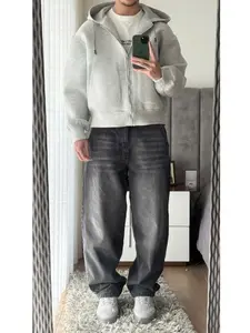 Men's New Fashion Loose Fit Jeans, Casual Versatile Washed Denim Jeans, Stylish Comfortable Wear for Everyday Use