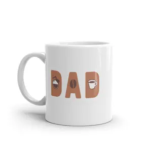 Dad Coffee Mug Funny Cool Father's Day Coffee Bean Roast Novelty Cup - 11oz Funny Coffee Mugs Ceramic Printed Drinkware Cup