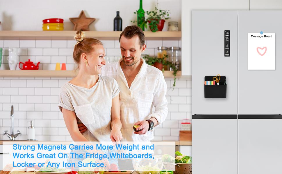 [New Deal]  2 Pack Magnetic Pen Holder,Magnetic Dry Erase Marker Holder with Generous Strong Magnet Storage Marker Pen Pencil Pen Slot Office Stationery Supplies