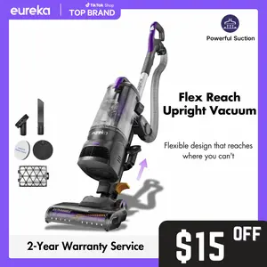 Eureka FlexReach NEU651PL Upright Vacuum Cleaner with Lift-Up Pod & Anti-Tangle Brushroll for Carpet & Hard Floors, Purple, 960W Motor, Deep Cleaning, Jumpstart Sale, Powerful Suction, Flexible Design, TikTokShopStockUp