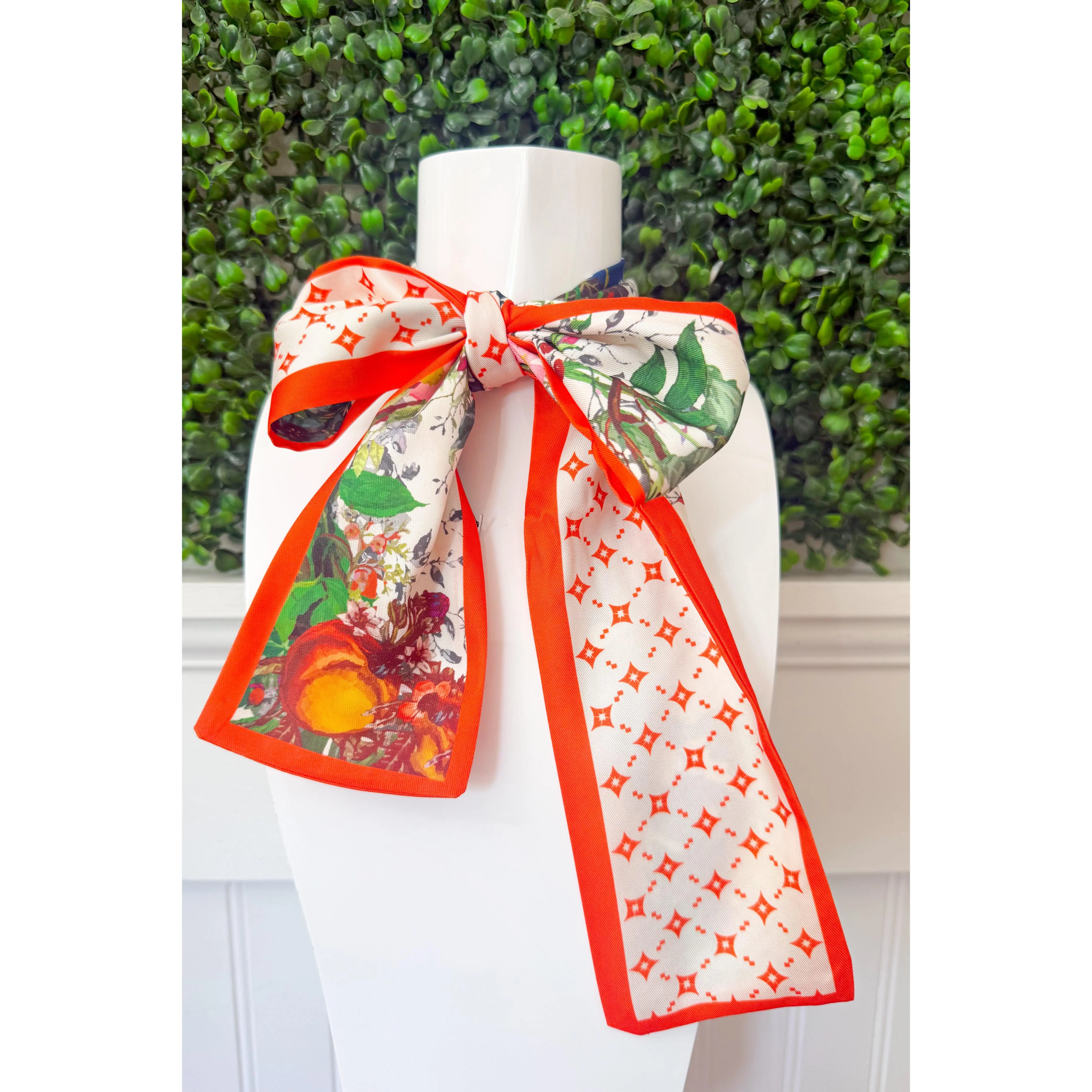 Butterfly Twilly Scarf - Orange