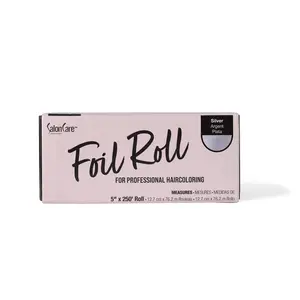 Salon Care Silver Foil Roll 5in x 250ft