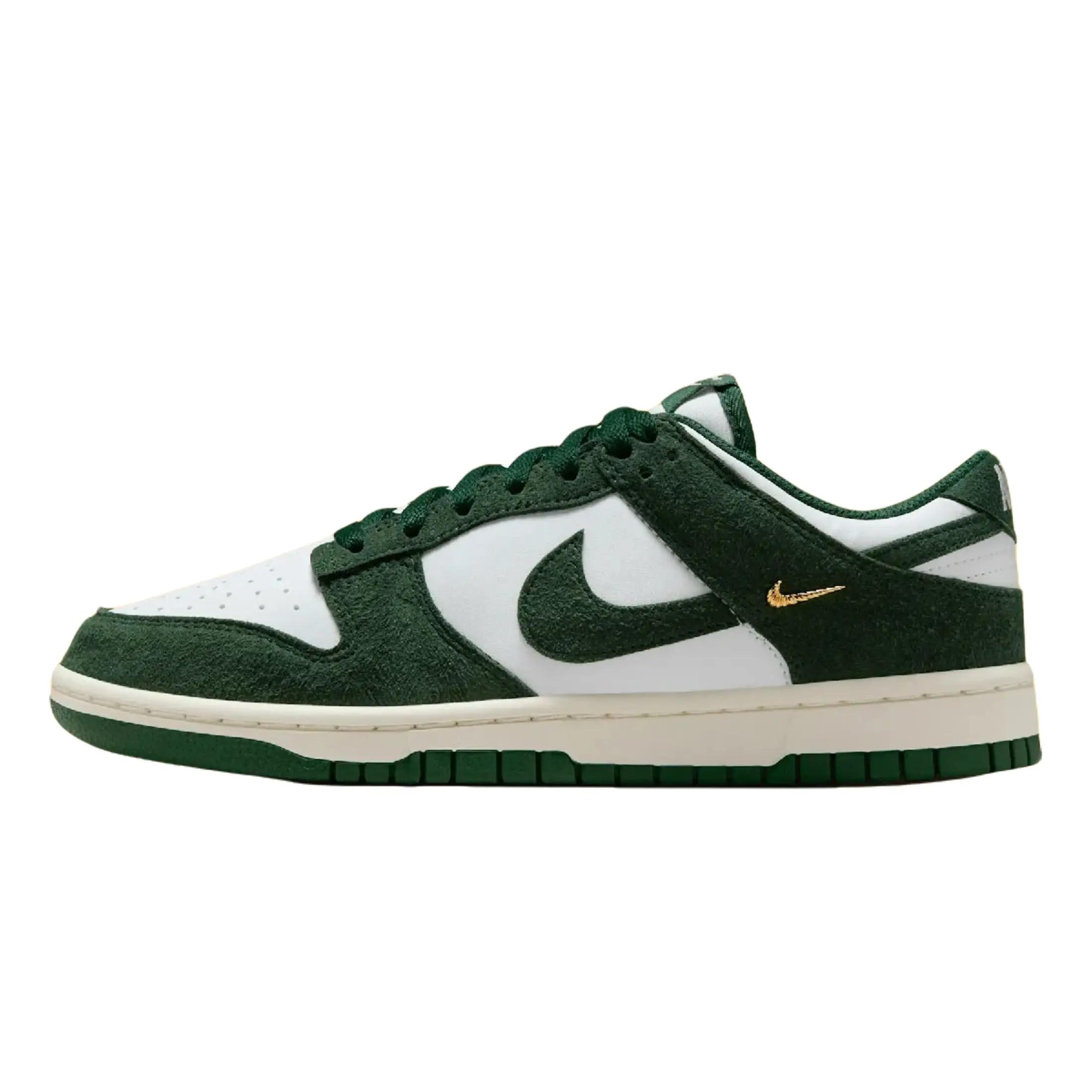 Nike Dunk Low Gorge Green Gold Mini Swoosh IB4417-100 Women's Fashion Shoes New