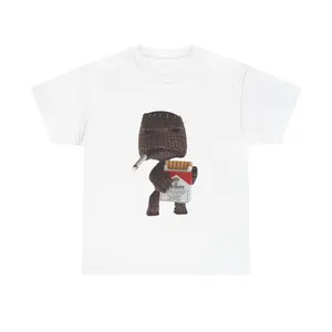 Sackboy Tee | Smoking Cartoon T-Shirt