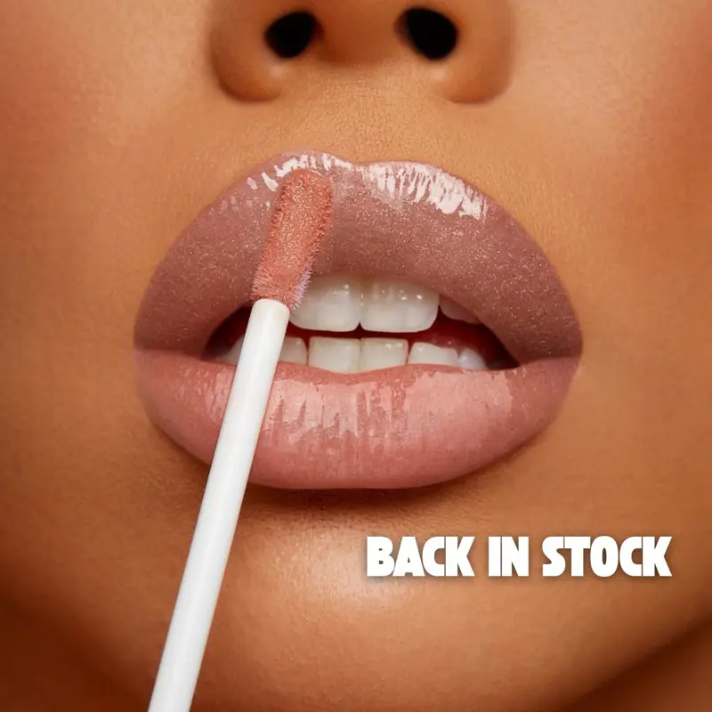 WHISKEY GLASS [shimmery nude] glassy gloss - Long-lasting - High Pigmentation - High Shine -  Non Sticky Lipgloss Glossy Lip Care Makeup