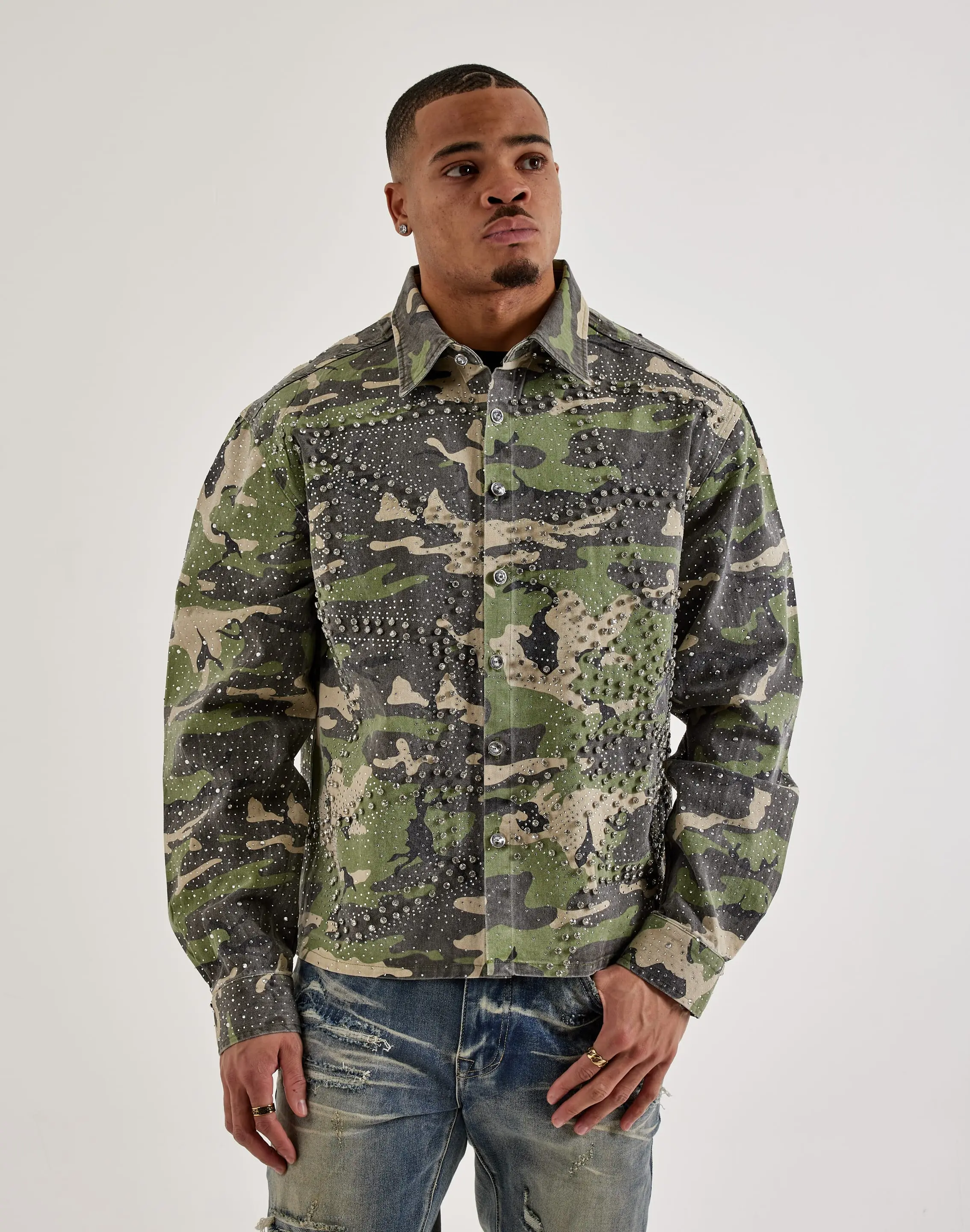 Mens Majestik Spyder Camo Jacket Mens Majestik Spyder Camo Jacket