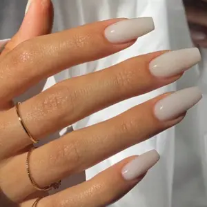 Almond Fake Nail, 10pcs/set Handmade Press on Nails for Women & Girls DIY Nail Art, Elegant Stick on Nails Kit