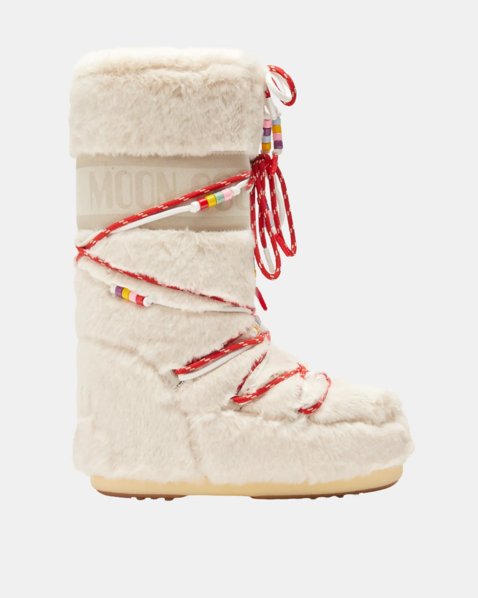 Moon Boot Icon Faux Fur Beads - Tall