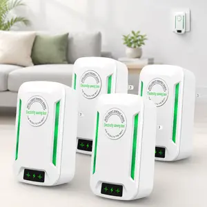 2026 Updated Plug-In Power Box with US Plug, 90–250V Input Built-In Indicator Light, Compact Size for Home, Office, Dorm and Travel Use