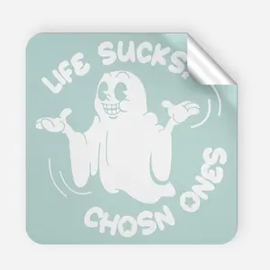 "LIFE SUCKS" Rear Banner
