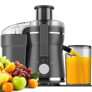 500W Centrifugal Juicer Machine with Wide Feed Chute Powerful Blender for Maximum Nutrients Easy Clean Dishwasher Safe BPA-Free Compact Design Perfect for Juice Lovers - Gray