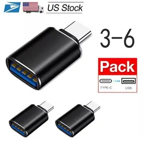3 Pack USB 3.1 Type C Male to USB 3.0 Female OTG Converter Adapter High Speed Data Transfer Portable Universal Plug and Play Connector for Phone Laptop PC Tablet