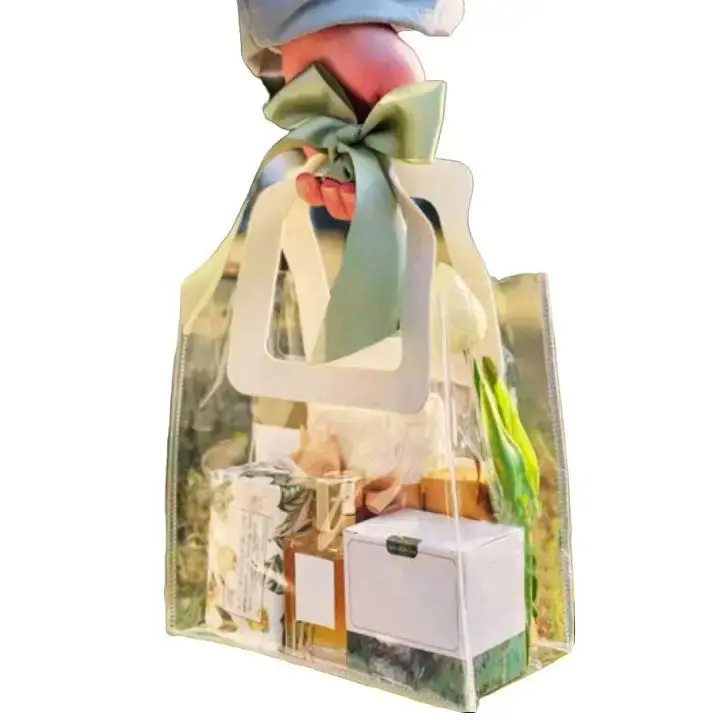 Waterproof and Sandproof Transparent PVC Handbag