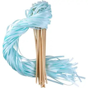 Ribbon Stick Wands Streamers for Wedding Party Favor (Mint-30PCS)