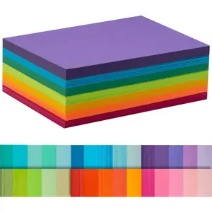 Index Cards 210-Count 4x6 Inch,178GSM Heavyweight Set of Paper Multicolor Study Cards (Rainbow)