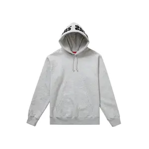 Supreme Men's Mirrored Logo Hooded Sweatshirt (FW19) Heather Grey, from StockX