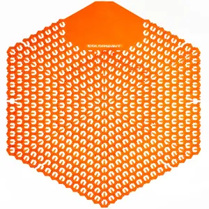 Fresh Products Colorwave Urinal Screen Color Changing Anti-Splash Bathroom Deodorizer for Urinals in Commercial Restrooms - Mango 10 pack