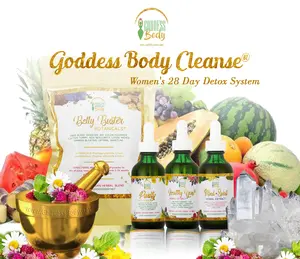 Goddess Body Cleanse  28 Day Detox - 100% Plant Based System for Women - Herbal Supplement