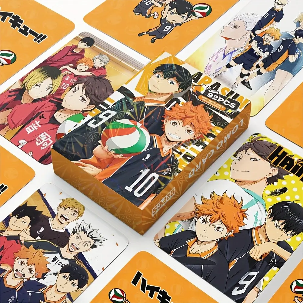 92pcs Anime Lomo Cards, Dual-Sided Game Cards, Hobby Card, Fantasy Theme Collection, Cartoon Design, Trendy Anime Characters, Perfect Gift for Fans, Collectible Cards, Card Collectibles