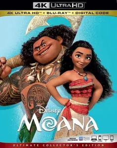 Moana  [4K ULTRA HD BLU-RAY MOVIE] With Blu-Ray, 4K Mastering, Dolby, Dubbed, Subtitled, 2 Pack