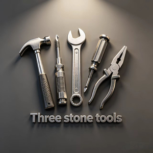 Three stone tools