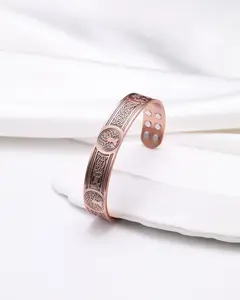 Feraco Copper Bracelet for Men,18X Enhanced Strength Magnetic Bracelet with 3800 gauss Magnets,Copper Jewelry Gift (Antique Life Tree),charm bracelets