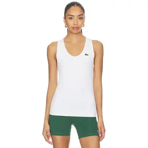 Lacoste Performance Tank Top in White