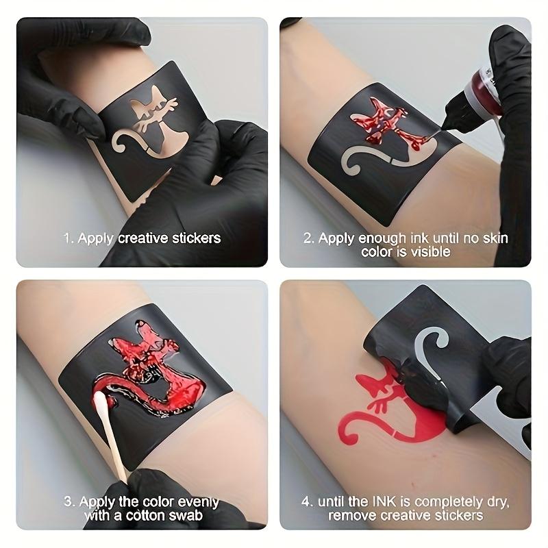 A must-have for parties and events, 8 bottles of mixed color temporary tattoo ink, easy-to-use body painting set  tattoos