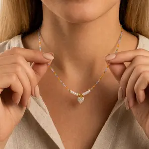 【100+ styles】Natural Gemstone & Freshwater Pearl Trendy Layered Stackable Necklace, Boho Minimalist Vintage Dainty Adjustable Gold Plated Jewelry with Amethyst Lapis Tiger Eye Turquoise for Everyday Wear Vacation Beach Festival Gift for Her
