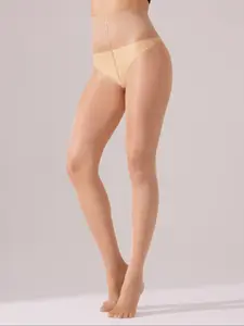 Women's Ultra-Thin Oil-Shiny Transparent Stockings, Control Top Butt-Lifting Pantyhose, 15D Pearl Glitter Leggings, All Seasons