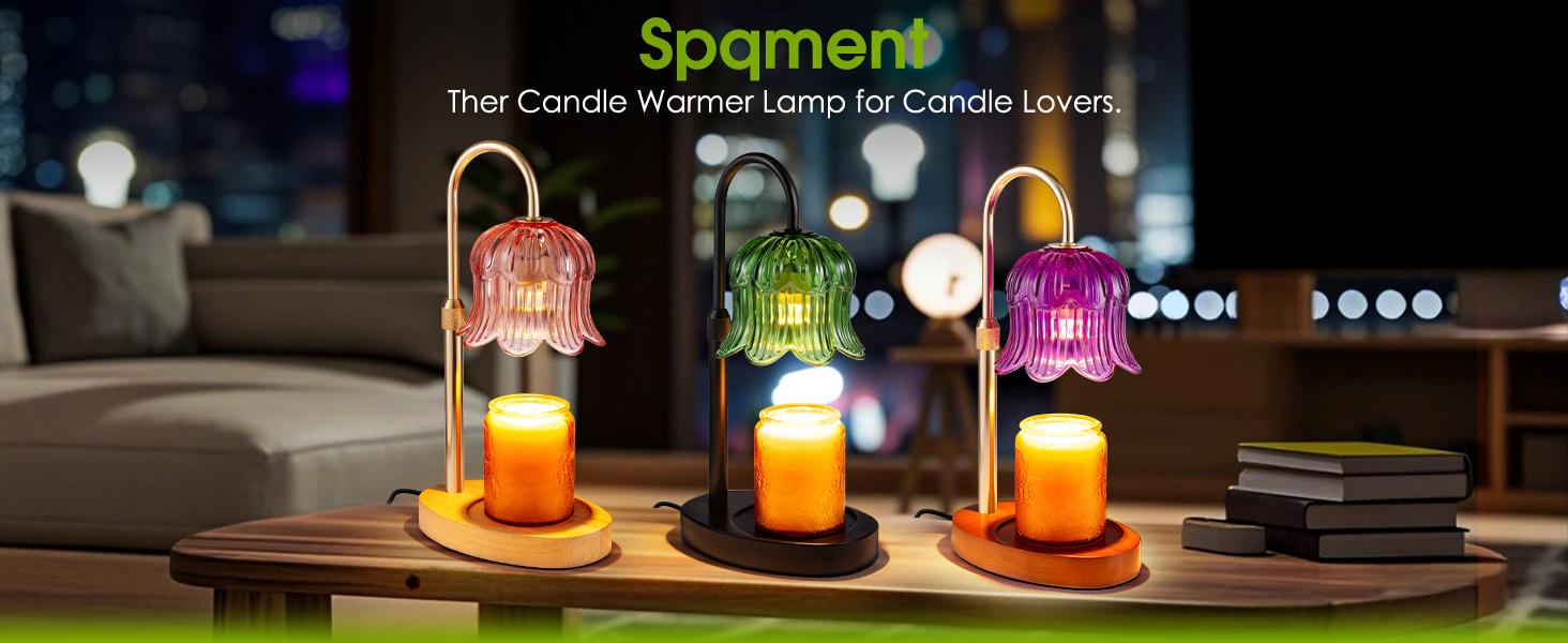 Automatic Timer Essential Oil Candle Lamp with Adjustable Height & Brightness Flameless Aroma Diffuser for Wax Melting Essential Oil Lamps Modern Home Decor Ideal for Living Rooms and Bedrooms Creates a Warm Atmosphere Year Round Flower Design