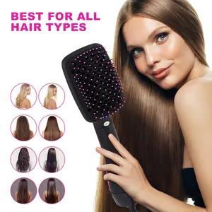 Multifunctional Hot Air Comb, 1 Box Automatic Hair Straightener, Negative Ion Hot Air Comb, Hair Styling Tool for Home & Salon Use, Daily Hair Styling Tools