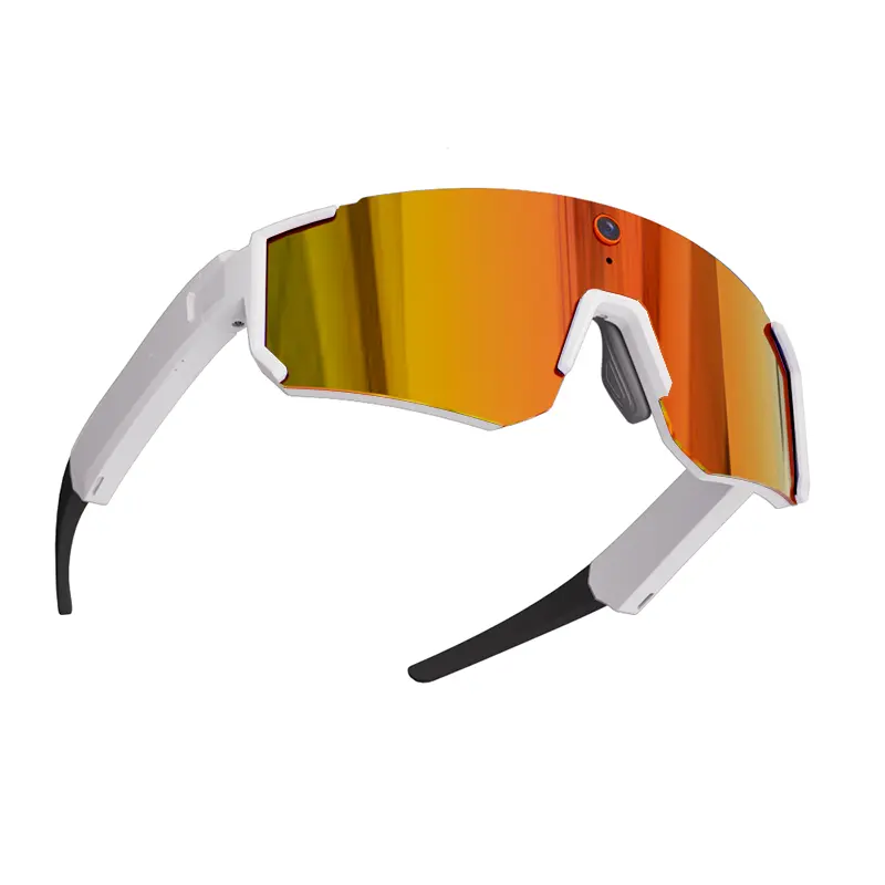 Smart Camera Glasses - White Orange
