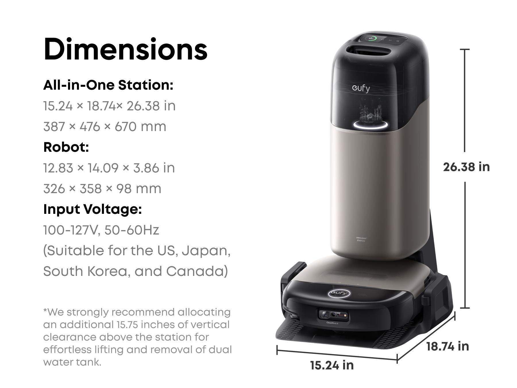 NEW eufy S2 Robot Vacuum Omni and Mop Combo, 30,000 Pa AeroTurbo 2.0 Long-Lasting Suction, HydroJet  2.0 Self‑Cleaning Roller Mop, CleanMind AI Navigation, Fragrance Diffuser, All‑in‑One Station