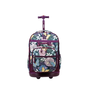 Duo Rolling Backpack With Detachable Lunch Box Set (18 Inch) in Secret Garden - Final Sale
