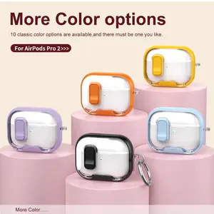 Protective Durable Case Compatible with Apple AirPods 4/pro/pro2/pro3, Bluetooth-compatible Earphone Cover with Stand Design, Secure Lock Closure