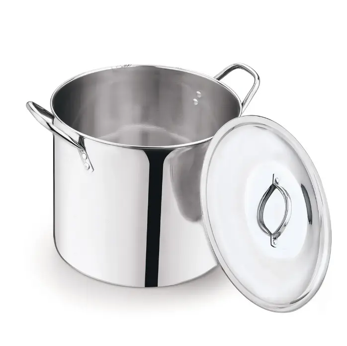 12 Quart Stainless Steel Stock Pot, Silver