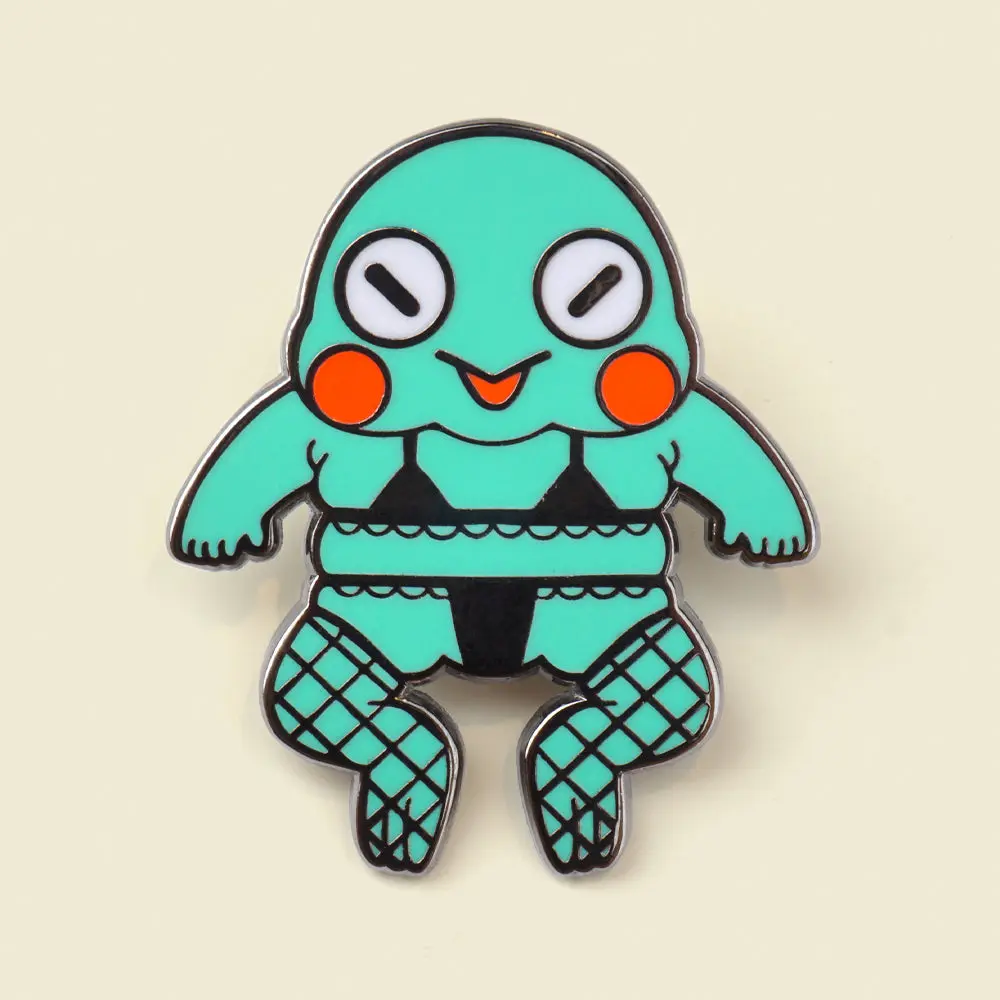 Lingerie Frog Pin
