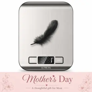 Ultrean Food Scale, Digital Kitchen Scale for Baking Cooking and Meal Prep, 6 Units with Tare Function, 11lb (Batteries Included)