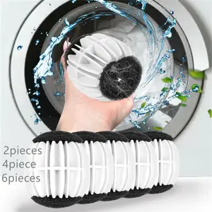 2/4/6 Pack Pet Hair Remover for – Anti-Tangle Laundry Balls with Lint Catcher, Reusable Washer Balls Lint & Hair Remover for Clothes Washing Machine Laundry Products