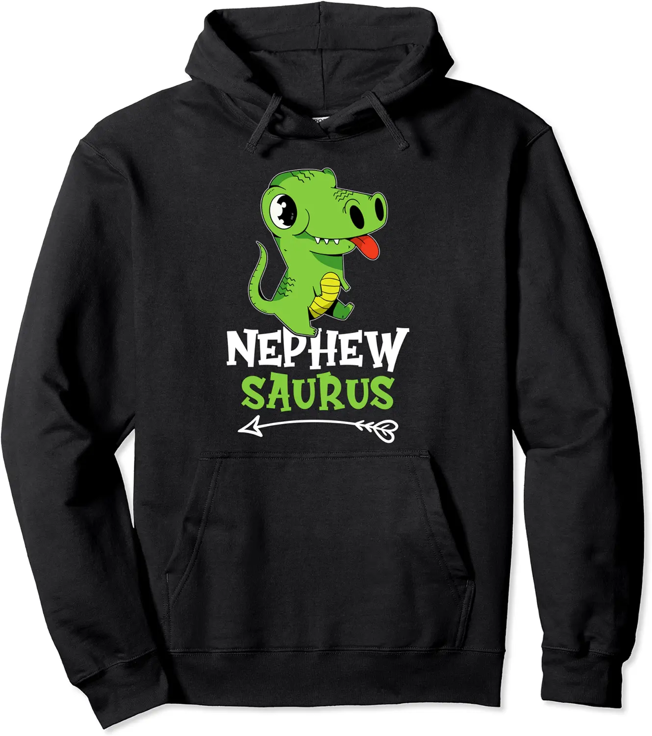 Nephew Saurus Green T-Rex For Girls And Boys Pullover Hoodie - Latellestcha Shop 78B0C3M77V46