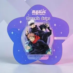 Jujutsu Kaisen Itadori Yuji Magnetic Phone Grip, Kindle Holder, MagSafe Compatible, Anime Aesthetic Vibe, High-quality Print, Removable Magnet, Gift for Readers.