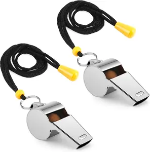 Whistle, Whistle for Coaches, Stainless Steel Whistles Coach 2 PCS