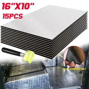 15~40 Sheets 16"x10" Sound Deadener Car Insulation Automotive Heat Shield Self-adhesive Mat