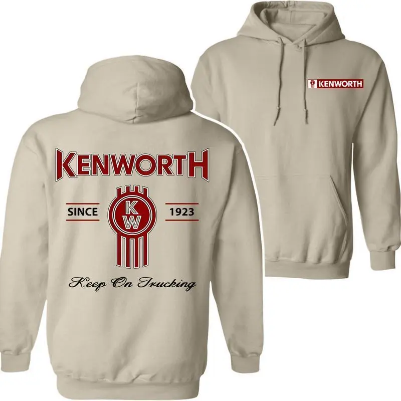 Kenworth Logo Hoodie – Since 1923 Classic Trucker Hoodie, Keep On Trucking Pullover, Semi Truck Unisex Outfit, Soft and Warm Unisex Shirt for Fall and Winter, Make in USA, Outdoors Outfit