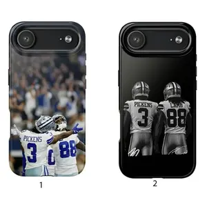 Ceedee Lamb x George Pickens Phone Case, CD-GP Football Phone Case For Iphone 17, 16, 15, 14, 13, 12, Samsung Galaxy S22,S23,S24,S25, Best Gift For Fans