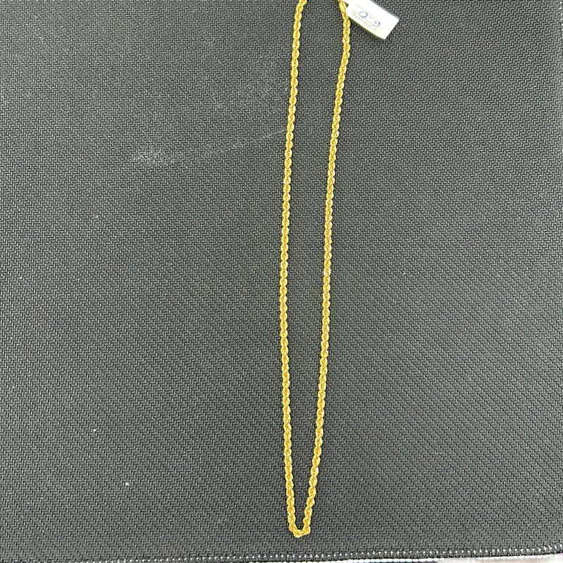 22k Gold Rope Chain, Real Carat Gold Necklace for Jewelry Accessory Enthusiasts