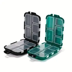 [2count Waterproof Pill Box] 2count Large Capacity Waterproof Pill Srage Box - Moisture-Proof Portable Travel Pill Box, Suitable for a Week of Various Pill Sizes Capsule Containers, Odorless - Suitable for Seniors and Travelers - Ideal Daily Medication Or